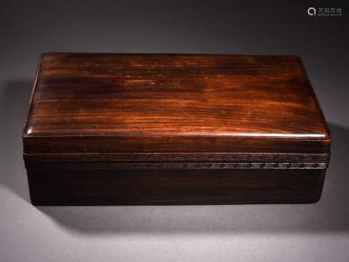 A ROSEWOOD DOCUMENT BOX AND COVER, 18TH CENTURY