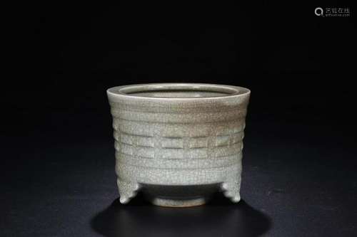 A CHINESE GE WARE CENSER, QING DYNASTY