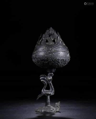 A CHINESE BRONZE CENSER, QING DYNASTY