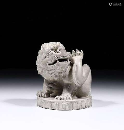 A CHINESE DING WARE LION STATUE, SONG DYNASTY