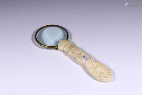 A CHINESE BONE WARE MAGNIFIER,QING DYNASTY