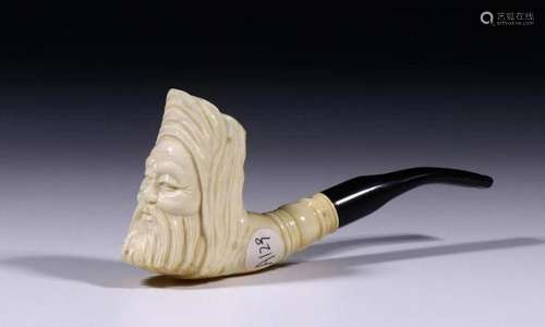 A CHINESE BONE WARE PIPE,QING DYNASTY