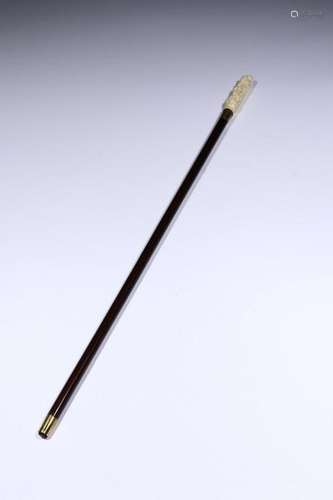 A CHINESE BONE WARE CRUTCH,QING DYNASTY