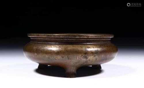 A CHINESE COPPER CENSER, MING DYNASTY