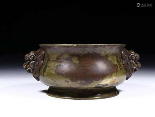 A CHINESE COPPER CENSER, XUANDE SIX CHARACTERS MARK,