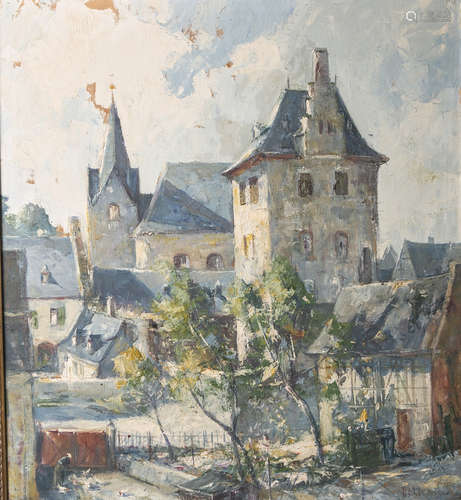 Holtmann, Willi (1908 - 1984), Hattenheim am Rhein, Öl/Lw., re. u. sign., ca. 72 x 65 cm,gerahmt.