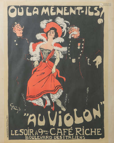 Grün, Jules-Alexandre (1868 - 1938), Ausstellungsplakat 