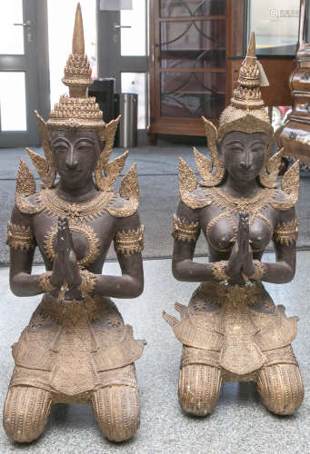 2 thailändische Tempelwächter 