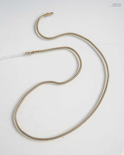 Halskette 14K/585 Gold (Hersteller bez. BE), Schlangenkette, L. ca. 53 cm, Gewicht ca.20,00 g.