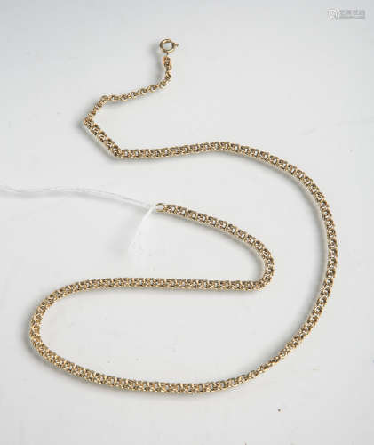 Halskette 585 GG, L. ca. 53 cm, Gewicht ca. 10,20 g.