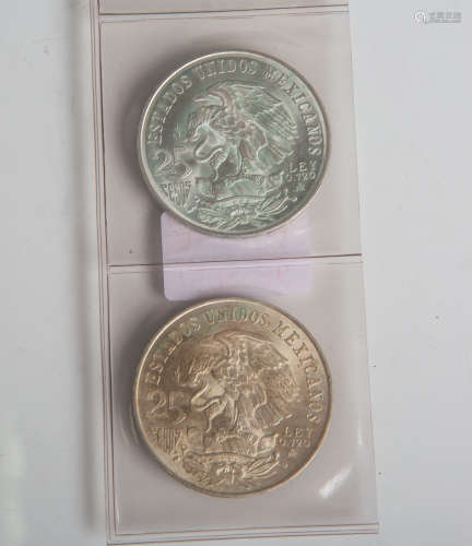 2 Münzen 25 Pesos 