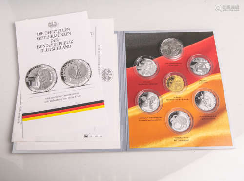 1 Silbermünze 10 Euro (2011), 200. Geburtstag von Franz Liszt, 625 Silber, Dm. ca. 32,5mm, Gewicht