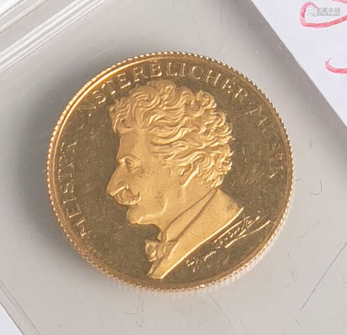 1 Goldmünze (Österreich) 900/1000 Gold, Sonderprägung, bez. 