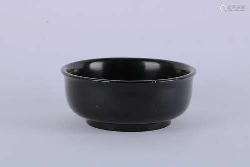 A CHINESE  ZITAN  BOWL, TONGZHI PERIOD, QING DYNASTY