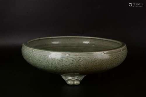 A CHINESE LONGQUAN CELADON CENSER, YUAN DYNASTY