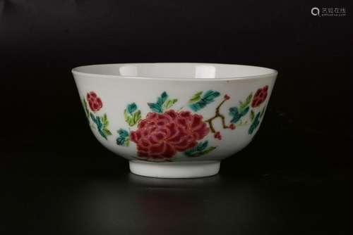 A CHINESE FAMILLE ROSE BOWL, YONGZHENG PERIOD, QING