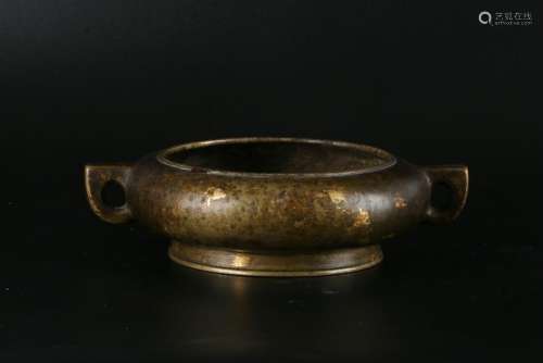 A CHINESE COPPER CENSER, QIANLONG PERIOD, QING DYNASTY