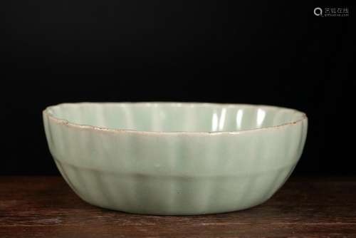 A CHINESE LONGQUAN CELADON WASHER, YUAN DYNASTY