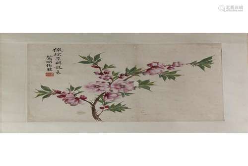 A CHINESE FLOWER PAINTING,ATTRIBUTED TO ZHANG XIONG