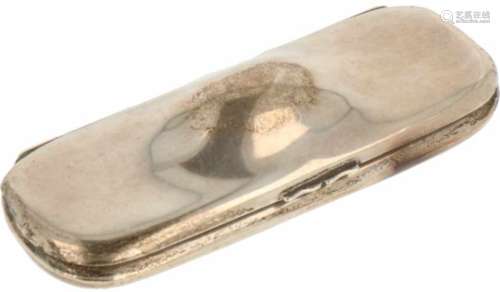 Brillenkoker zilver.Uitgevoerd met bult deksel. USA, 20e eeuw, Keurtekens: Sterling, meesterteken.