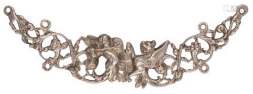 Antieke gesp zilver - 800/1000.Edinburgh, 1904. LxB: 2,5 x 12 cm. Gewicht: 19 gram.Antique buckle