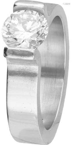Niessing High End Tension ring platina, ca. 1.42 ct. diamant - Pt 950.1 Briljant geslepen diamant (