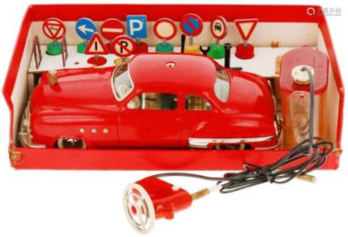 Een speelgoed auto, Schuco - Patent - Ingenico 5311 in doos.A toy car, Schuco - Patent - Ingenico