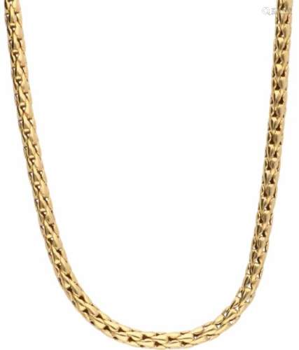 Schakelcollier geelgoud - 18 kt.L: 45 cm. Gewicht: 22,1 gram.Necklace yellow gold - 18 ct.L: 45