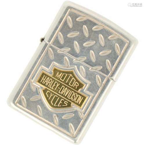 Harley Davidson Zippo aansteker zilver.Limited edition nr. 043/500 2002. USA, 2002, Keurtekens: