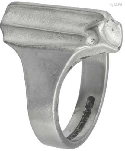 Lapponia design ring zilver - 925/1000.Designer Björn Weckström. Ringmaat: 17 mm. Gewicht: 4,6