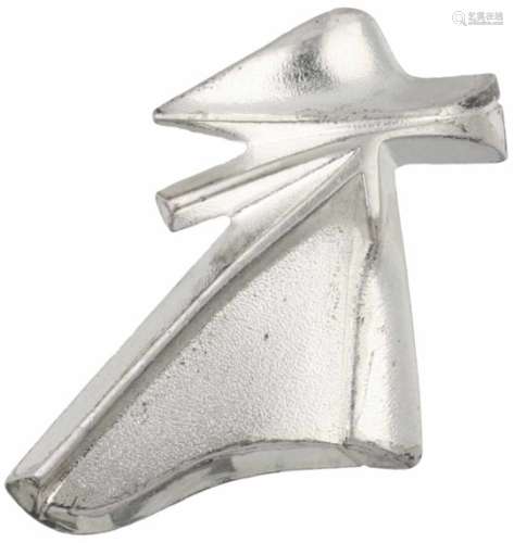 Lapponia design broche zilver - 925/1000.Designer Björn Weckström. LxB: 2,8 x 4,2 cm. Gewicht: 10