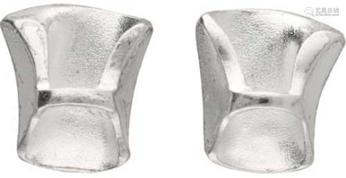 Lapponia design oorbellen zilver - 925/1000.Designer Björn Weckström. LxB: 1,1 x 1 cm. Gewicht: 3,