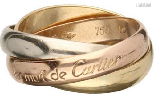 Les Must de Cartier Trinity ring tricolor goud - 18 kt.Met serienummer A9O8OA. Ringmaat: 15 mm.