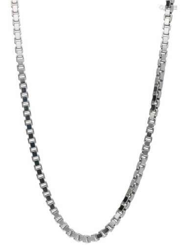 Chopard venetiaanse schakel collier witgoud - 18 kt.Verstelbaar. L: 42,5 cm. Gewicht: 35,22 gram.