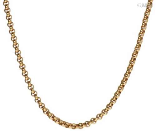 Chopard jasseron schakel collier geelgoud - 18 kt.L: 46 cm. Gewicht: 19,39 gram.Chopard jasseron