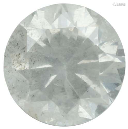 AIG Rond Briljant geslepen diamant 2.30 ct.Kleur: H, Zuiverheid: I2, Cut: Fair, Polish: Good,