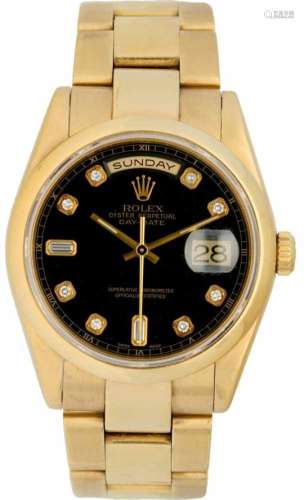 Rolex Day-Date 118208 Domed bezel - Herenhorloge - Automaat - 2000.Staat: zeer goed - Materiaal