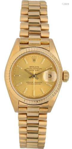 Rolex datejust 69178 - Dameshorloge - Automaat.Staat: Zeer goed - Materiaal kast: geelgoud -