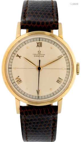 Omega chronométre - Herenhorloge - Handopwindbaar - ca. 1940.Staat: Zeer goed - Materiaal kast:
