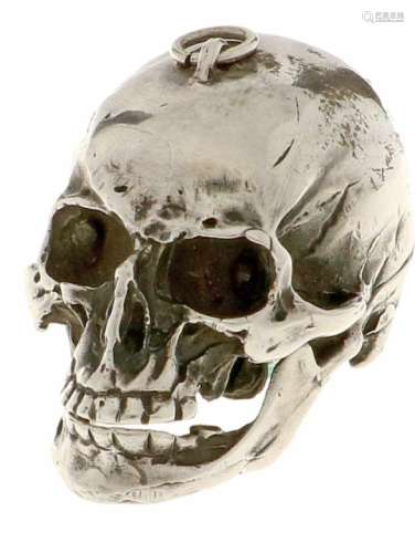 Zakhorloge in de vorm van schedel - Herenzakhorloge - Handopwindbaar - 1900.Staat: Goed -