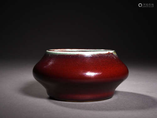 A COPPER-RED WASHER, 18TH CENTURY