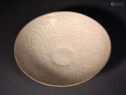A TING MOULDED BOWL,  SUNG DYNASTY