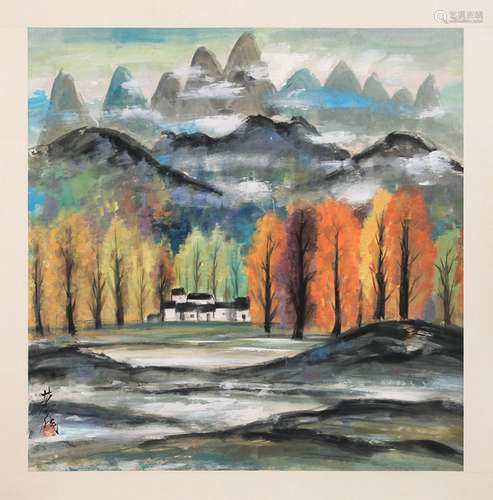 AUTUMN SCENERY, LIN FENGMIAN