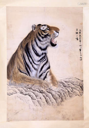 TIGER ON ROCK, FENG DAZHONG