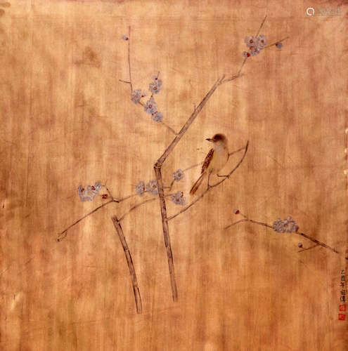 SPARROW AND PLUM, JIANG HONGWEI