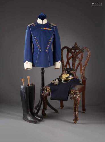 Uniform eines Majordes 2. Pommerschen Ulanen-Regiment Nr. 9., Demmin, bestehend aus Ulanka mit Hose,