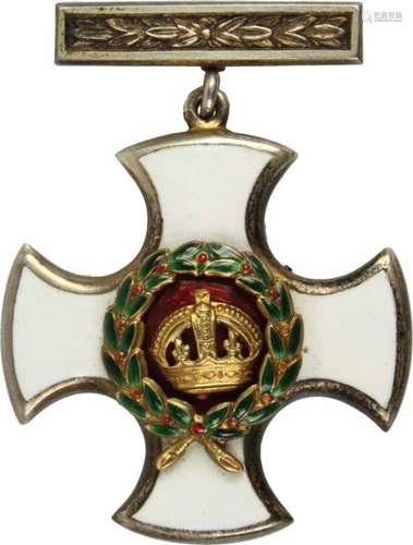 Distinguished Service-Orden,gestiftet 1886. Ordenskreuz Georg V. (1911-1937). Kreuz Silber vergoldet