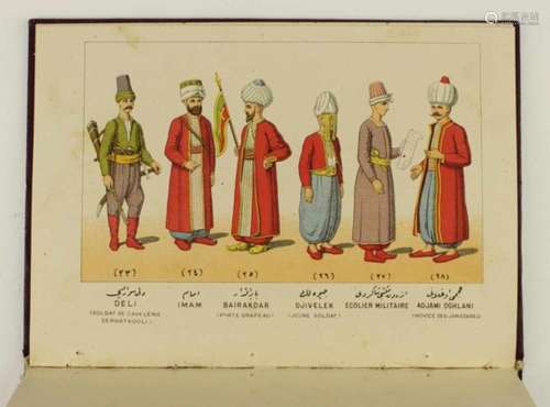 L´Armee Ottomanne,reich bebilderte Ausgabe von 1826. 16 Bildtafeln coloriert und beschrieben,