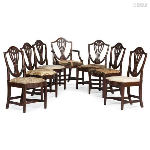 Philadelphia Shield Back Chairs with Prince of Wales