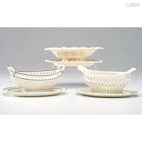 Reticulated Creamware Bowls